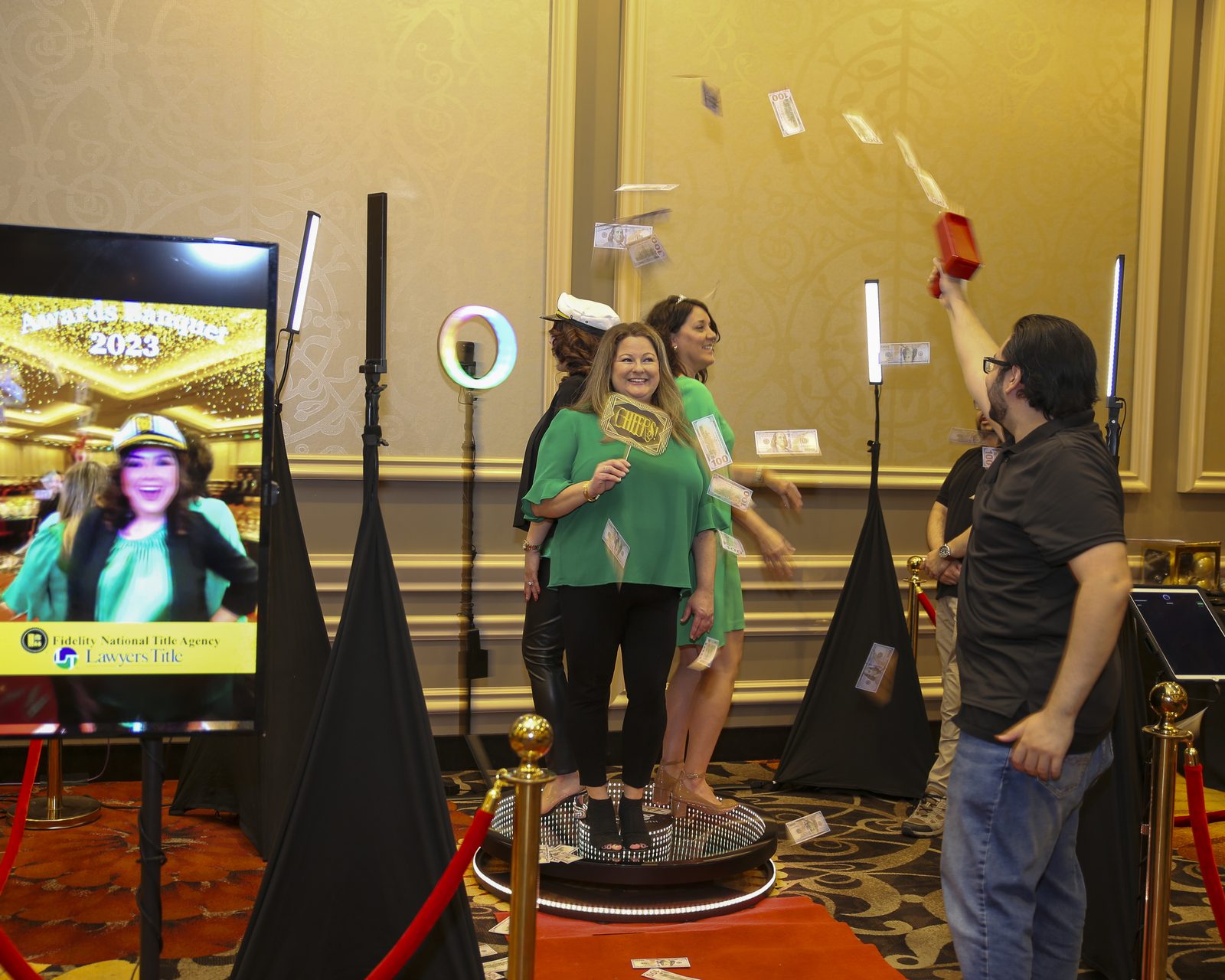 360 video booth in action at Tucson event